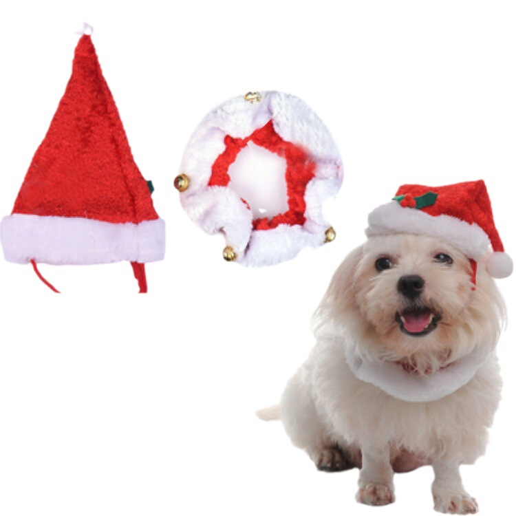 Pet Costume-American Independence Day Pet decoration magenta ribbon neck girth dog holiday decorations - Image 3